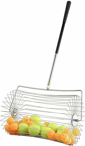 Recolector de bolas de tenis tipo rodillo regulable para cuidar tu espalda 2