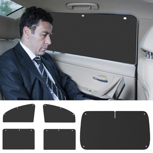 Protector solar para ventanas de coche trasero con ventosas y pantalla UV 3