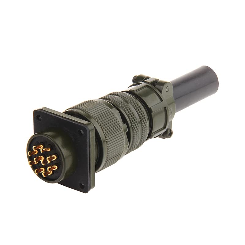 Conector aviación recto 10 pines MS3106A-18-1 miniatura 1