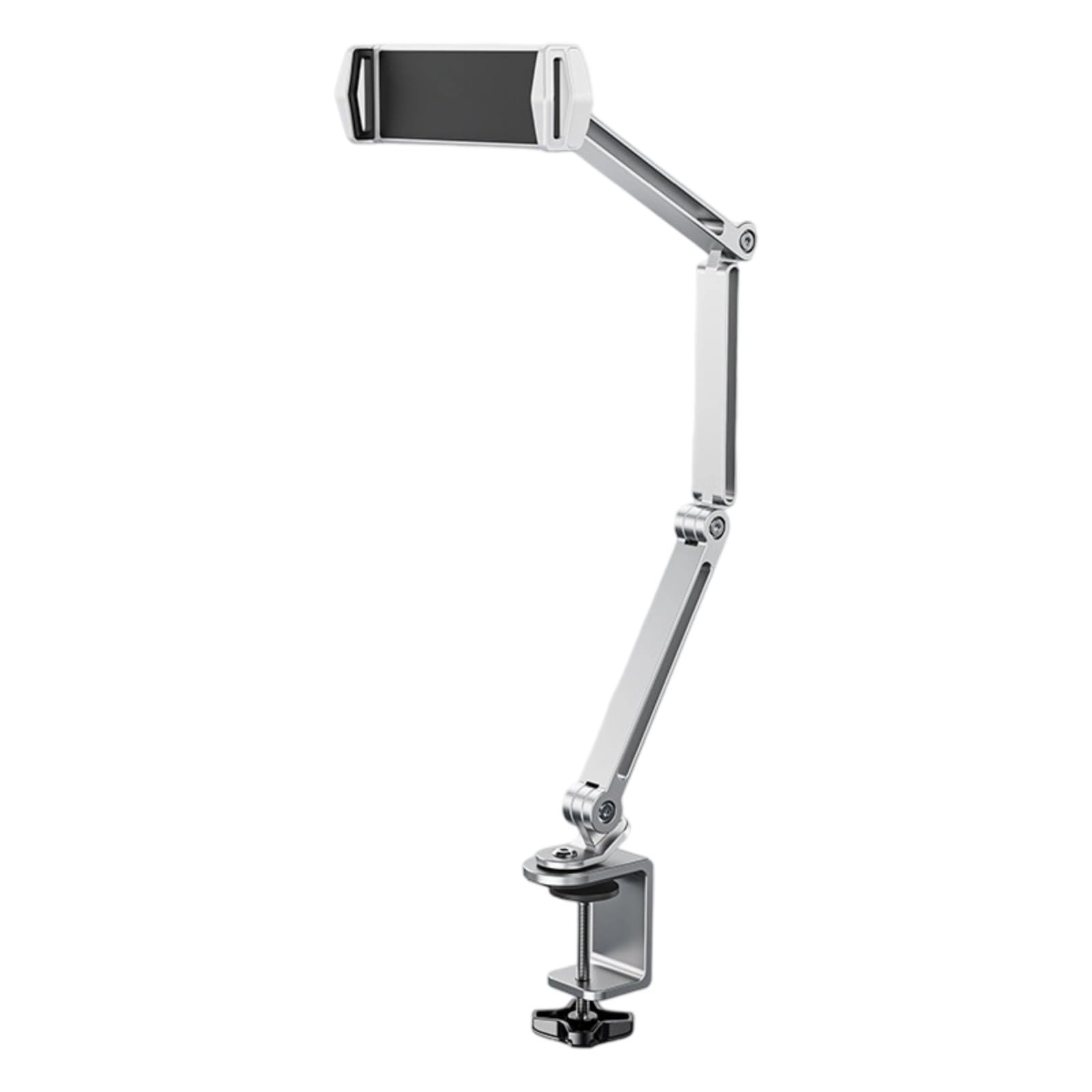 Supporto per Tablet Telefono Resistente in Metallo Pieghevole Regolabile Staffa in Alluminio Rotazione A 360 Gradi Braccio Lungo Flessibile Tablet Telefono con