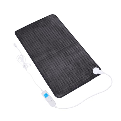RUQIJI 17x33 XXXL King Size Heating Pad - 10 Temperature Settings for Pain Relief, Ideal Christmas Gift for Parents (Dark Grey)