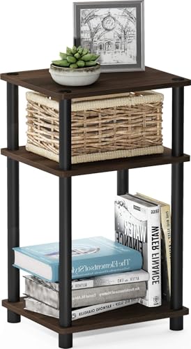 Furinno JUST Toolless 3-Tier Side Table, Open...