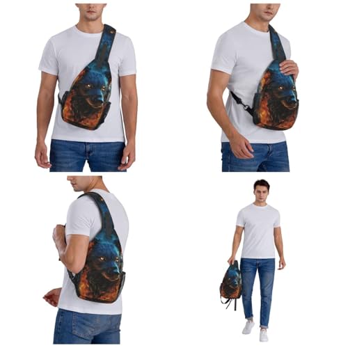 Morrales tipo bandolera para senderismo unisex negro miniatura 7