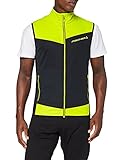 Elastische Bündchen Fischer Sports Herren WS Vest Light-Oestersund Weste, Black/Yellow, L