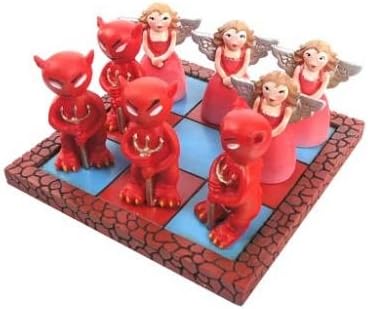 Purple Puffin Angel vs Devil Tic Tac Toe