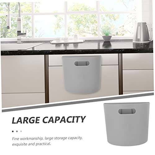 Caneca de basura colgante gris para pared Alipis miniatura 5