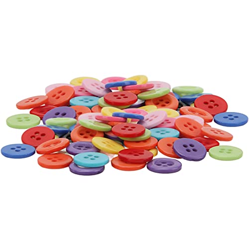 Botões, botões de resina usados ​​facilmente para costura de roupas(12,5 MM (4 olhos))