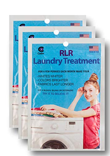 RLR Natural Laundry Detergent Powder – Whitens, Brightens, Refreshes Baby Cloth Diaper Detergent, Musty Towels, Workout Clothes - Non-toxic, Fragrance-Free For Sensitive Skin (Pack of 3)