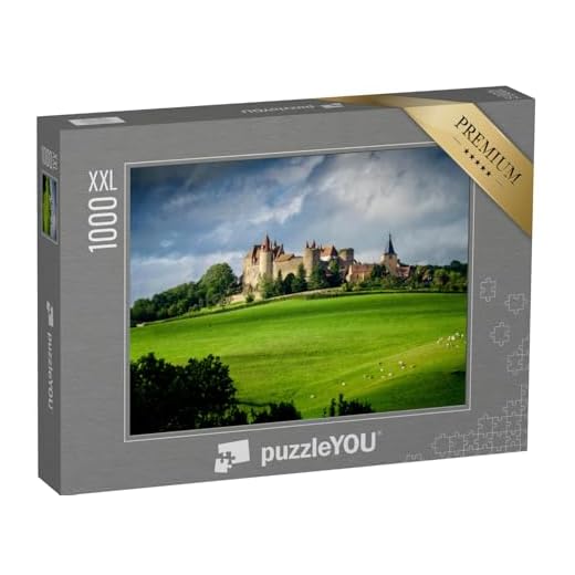 XXL Puzzle mit Burgund-Motiv und 1000 Teilen