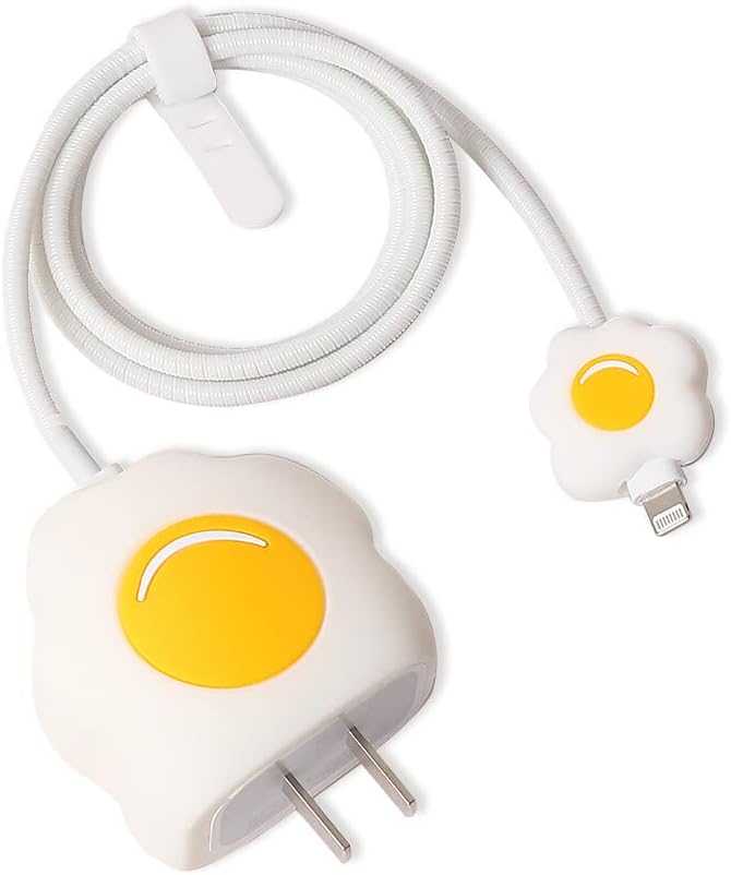 MTYXYTM 3D Cute Cartoon Series Fast Charger Protector for iPhone 18W 20W iPhone 14 13 12 11 Pro Max Fast Charging Cable Charger Head Cover Cable Accessory Data Cable Protective Sleeve, No.24(4in1)