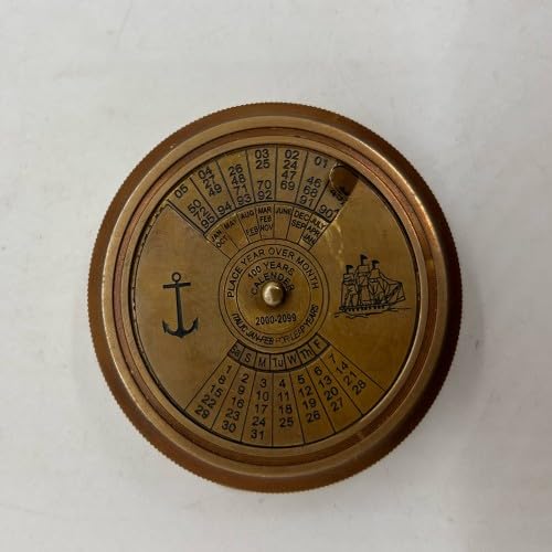 Brújula de Latón Antiguo Náutica Tamaño Bolsillo Vintage miniatura 2