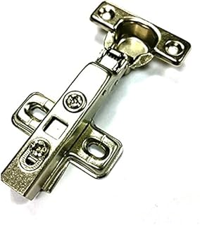 Merriway BH06008 (2 Pcs) Soft Closing Clip-On Kitchen Cabinet Wardrobe Hinges, Zinc Plated, Full Overlay 26mm 95 Degree - Pack of 2 Pieces