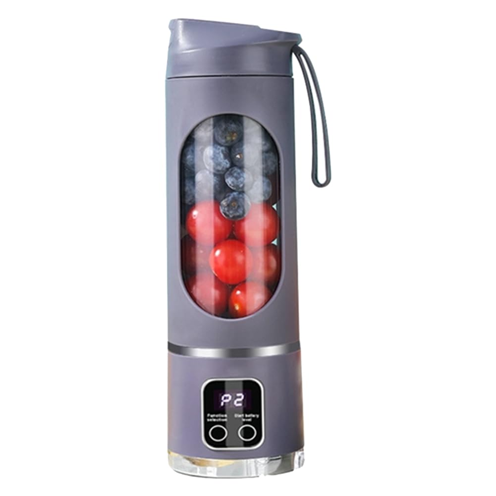 Aniyaa Light Usb Rechargeable Portable Blender 8 Blade Mini Ice Crusher With Digital Display 3 Modes Portable Blender C