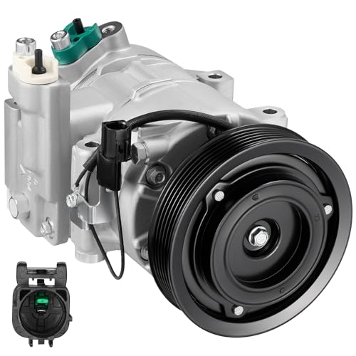BDFHYK 97701-1R000 Air Conditioning A/C Compressor with Clutch Compatible with Hyundai Veloster L4 1.6L 2012-2017, Accent L4 1.6L 2012-2014