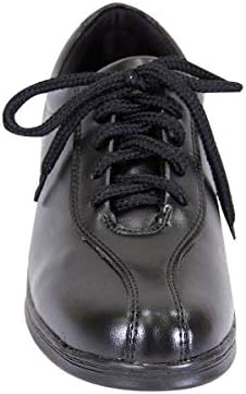 24 Hour Comfort Valerie (1027) Women's Wide Width Leather Oxford Shoes Black 9 | Image 1