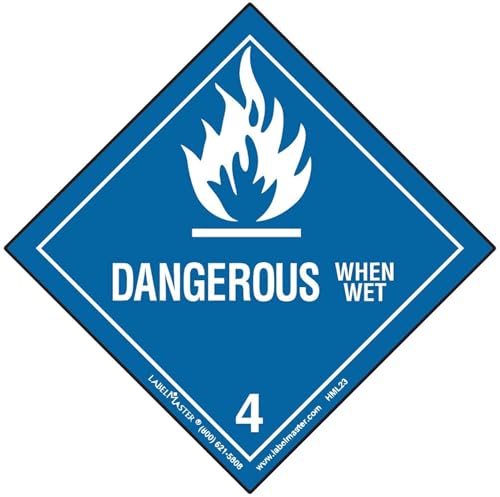 Étiquettes Dangerous When Wet Labelmaster HMSL230 pour éviter les blocages de colis Hazmat
