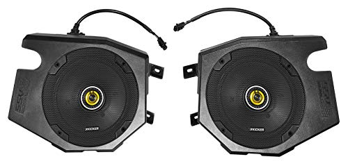 Ssv Speaker Pods, Front Kick Panels Compatible With Polaris Rzr 1000/900S/Turbo 2014-Current Bundle With Pair Kicker 46Csc674 6.75" 6-3/4" 600W 4-Ohm Car Audio Coaxial Speakers Csc674 #TOP6