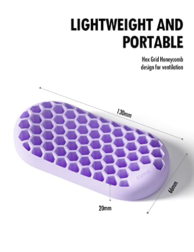 Eletiuo Mouse Wrist Rest With Honeycomb Design,Wrist Ergonomic Support For Laptop, Computer,Soft Silicone Rest Pad For Desk,Pain Relief Mouse Wrist Cushion For Home,Office,Purple #TOP4