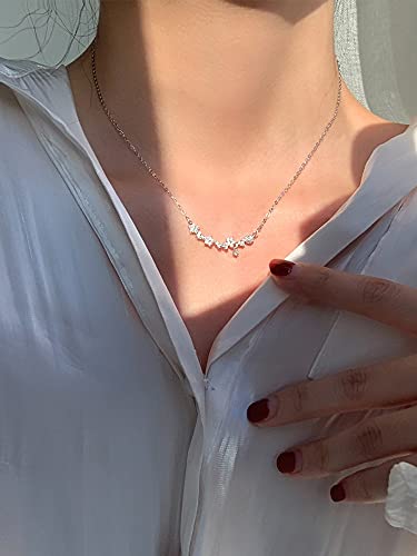 Bijoux de tempérament délicat avec collier fleur sourire S925 - 2