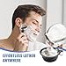 Ezcora Foldable Silicone Shaving Bowl with Carabiner, Portable Shave Mug for Men, Quick-Lather Shaving Cream & Soap Bowl, Lightweight Collapsible Design with Non-Slip Base