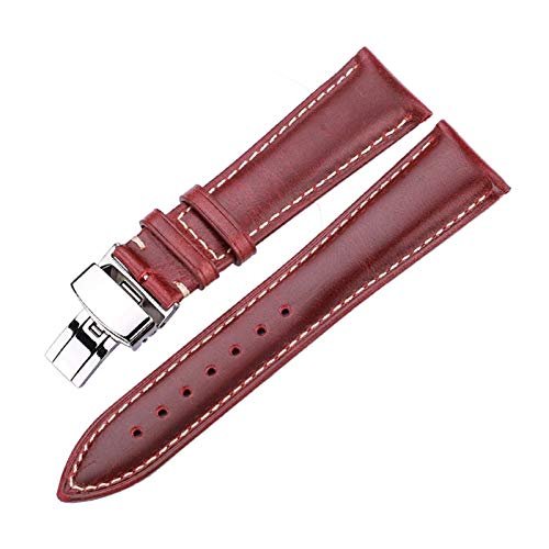 Sangle montre en cuir de vache cadeau idéal pour hommes et mesdames boucle