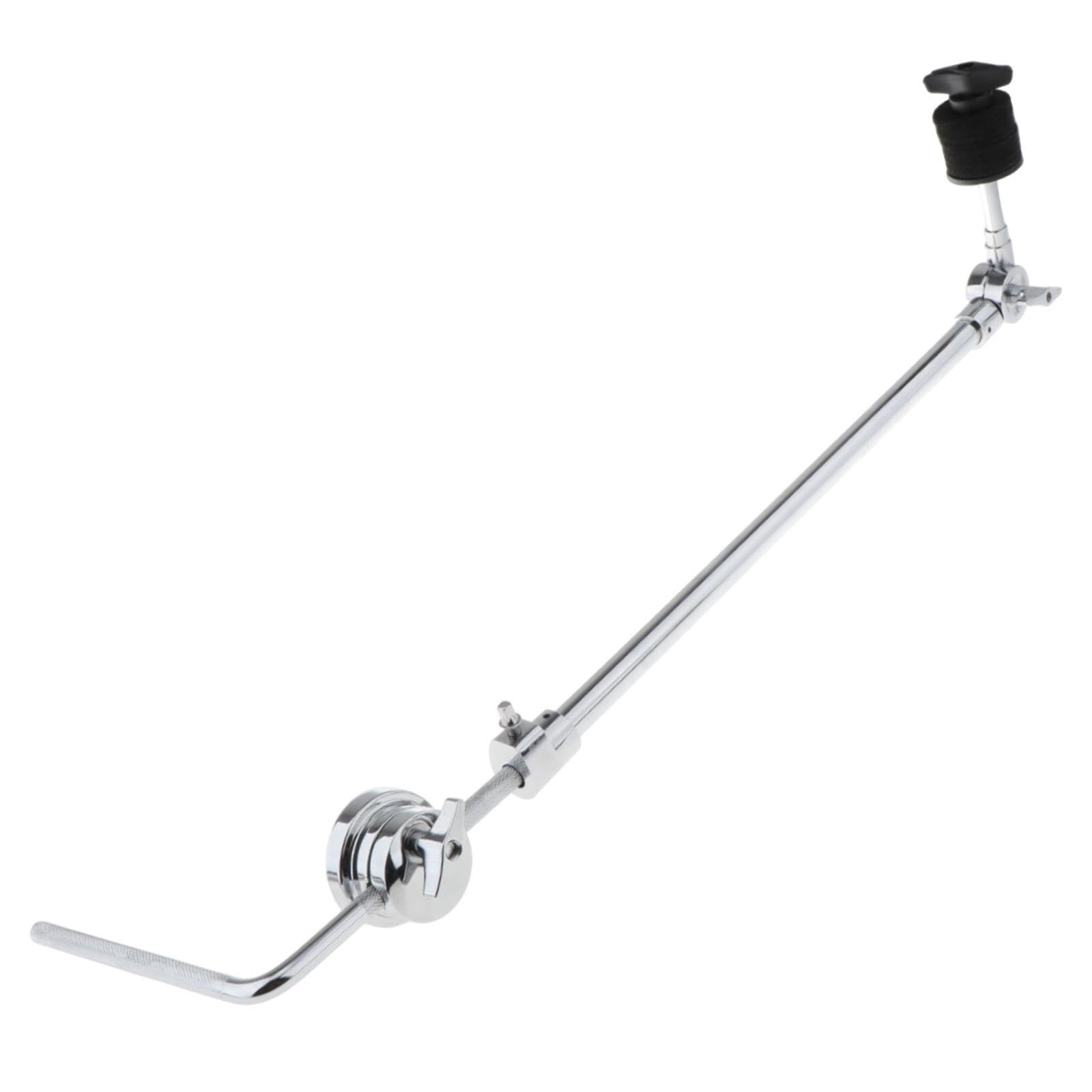 QUILSTM Portable Drum Set Clamp Cymbal Extension Stand Heavy-Duty Metal Drum Mount Bracket Efficient Reliable Setup Performances Cymbal Rachet Tilt Extension Clamp Easy Install