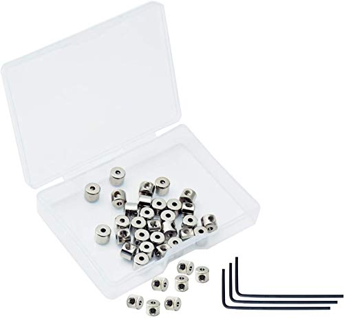 Subang 30 Pieces Pin Keepers Pin Locks Pin Backs Locking Clasp Locking Pin Keeper Backs With 3 Wrench All In Storage Case,5Mm X 6Mm #TOP13