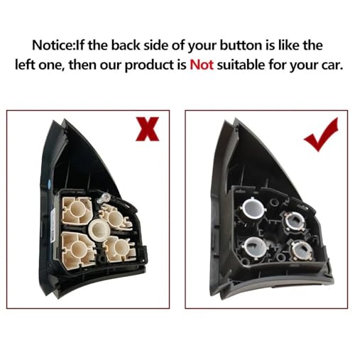 Boutons Commande Volant Mercedes W164 Touches Commutation Volant Multifonction Marron - 5