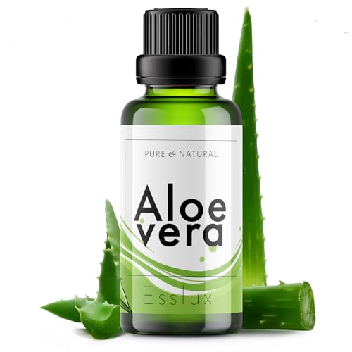 Image of Esslux Aloe Vera Essential Oil - 100% Pure Natural Aloe Oil for Skin, Hair & Diffuser | Soothing & Hydrating Formula for Nourishment & Wellness - Ideal for DIY, Soap & Candle Making - 90 ML