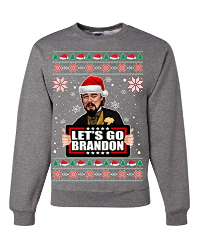 Wild Bobby Leo Laughing Meme Let'S Go Brandon Funny Anti Biden Ugly Christmas Sweater Unisex Crewneck Sweatshirt 1 Wild Bobby Leo Laughing Meme Let’S Go Brandon Funny Anti Biden Ugly Christmas Sweater Unisex Crewneck Sweatshirt