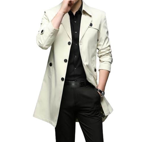 Trench décontracté mi-long beige homme fini les manteaux lourds au printemps taille XS