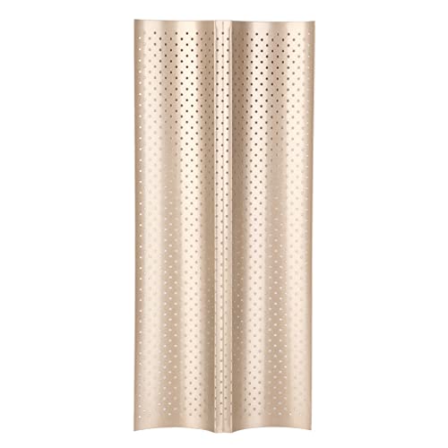 Nonstick French Pan, French Pan for Baking Carbon Steel 2 Loaf Perforated Bread Tray Baking Tray Bake