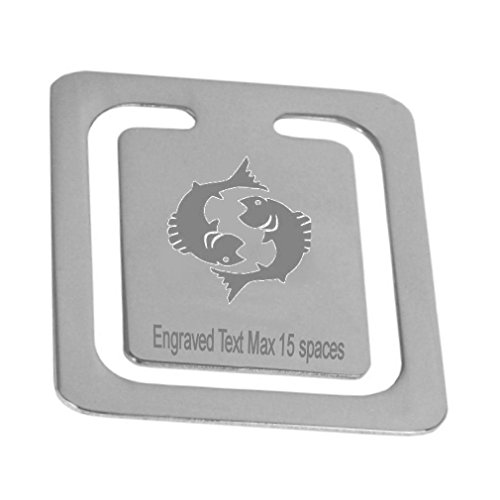 Signet de Pisces personnalisé avec logo gravé pour livre et coffret cadeau de luxe