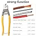 Okllen 2 Pieces Cable Wire Cutters, 8 Inch Small Wire Rope Cutter Tool up to 1/4
