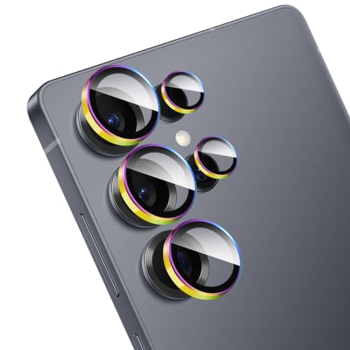 OFFCUP Camera Lens Protector for Samsung Galaxy S25 Ultra 2 Set Individual Lens Protectors Scratch-Resistant 9H Ultra-Thin Tempered Glass Easy Installation (Colorful)