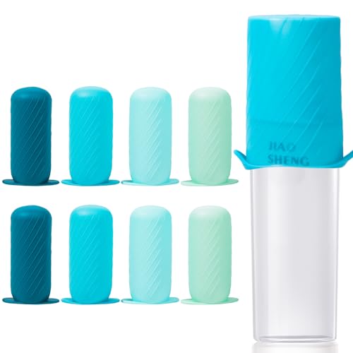 Accessoires de voyage pour cosmétiques : lot de 8 couvercles en silicone Mrsdry