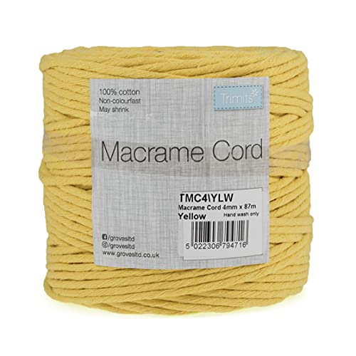 Natural Crafting Cotton Twisted Macramé Cord
