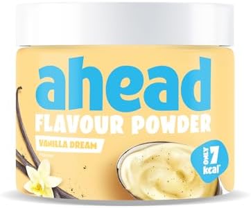 ahead Flavour Powder | Vanilla Dream 250g | 83 Portionen | Nur 10 kcal pro Portion | Kalorienarmes Geschmackspulver mit Inulin und Laktase | Geprüfte Qualität - Made in Germany