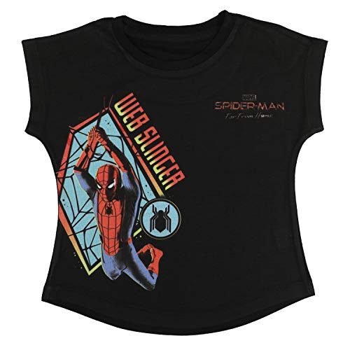 Image of Marvel Spiderman by Wear Your Mind Girl's Regular Fit T-Shirt