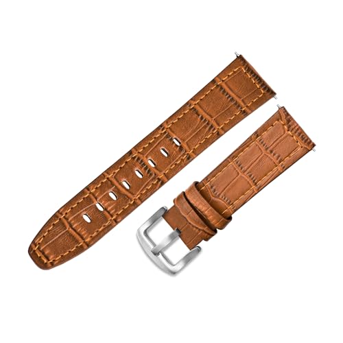 Image of ADAMO Universal Genuine Leather Strap Suitable for All Watches (for Replacement to Titan, timex etc.) and 20 /22 MM Smart Watches