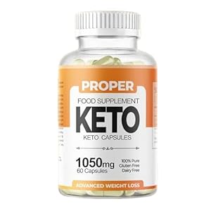 Proper Keto – Natural Weight Management – 60 Capsules – Vegan,Support for Men & Women – 1 Month Supply – Fitness Hero Supplements