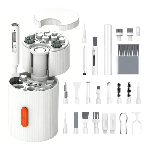 Kit de limpieza 33 en 1 para teclado, teléfono móvil y ordenador, kit de limpieza multifuncional para dispositivos electrónicos, auriculares, lentes, tabletas y portátiles