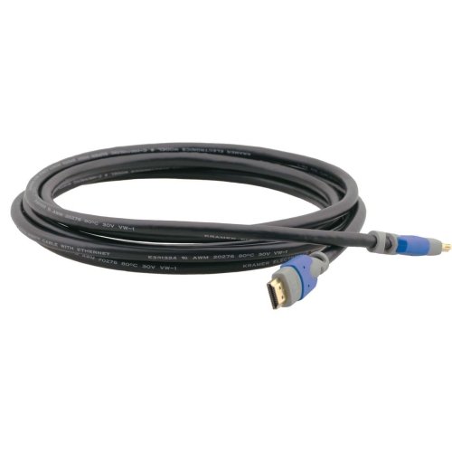 Kramer C-Hm/Hm/Pro Series C-Hm/Hm/Pro-3 - Video / Audio / Network Cable - Hdmi - 28 Awg - 19 Pin Hdmi (M) - 19 Pin Hdmi (M) - 3 Ft - Double Shielded 