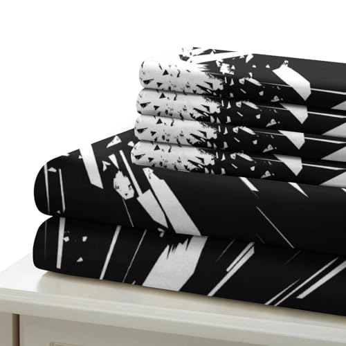 Housse de couette avec fermeture éclair microfibre 200x200 imprimé 3D