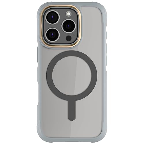 Ghostek Covert - Funda Transparente para iPhone 16 Pro, Compatible con Accesorios MagSafe, Silicona a Prueba de Golpes, Funda Minimalista para teléfono (6.3 Pulgadas, Gris)