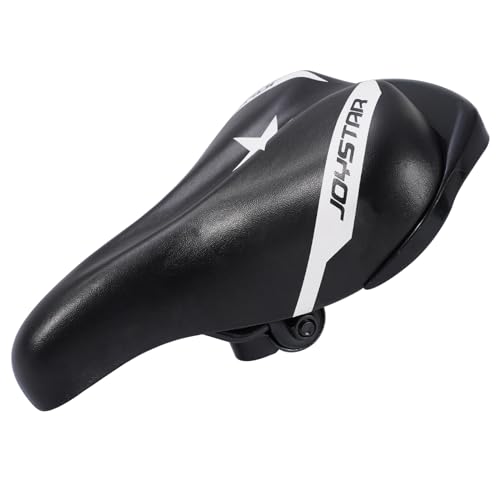 DRBIKE Replacement Bike Seat for 12 14 16 18 20 inch Kids Bike Ergonomics Cycle Saddle for Boys Girls Bike Padded Seat with Parent Handle Kids\' Bike Accessories Parts Black