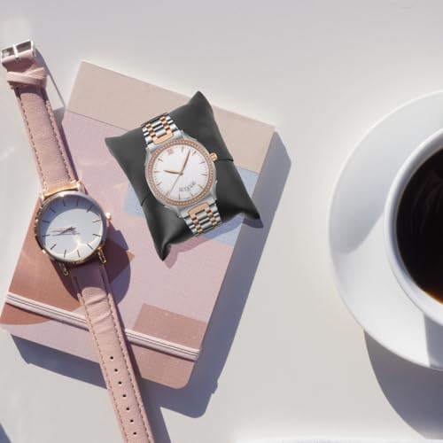 6stücke Teiliges Schwarzer Pu-Armband-uhrenkissen Für Schmuck-präsentation Für Schmuckkästen Vitrinen Dekoration Von Verkaufsständen – Bild 3