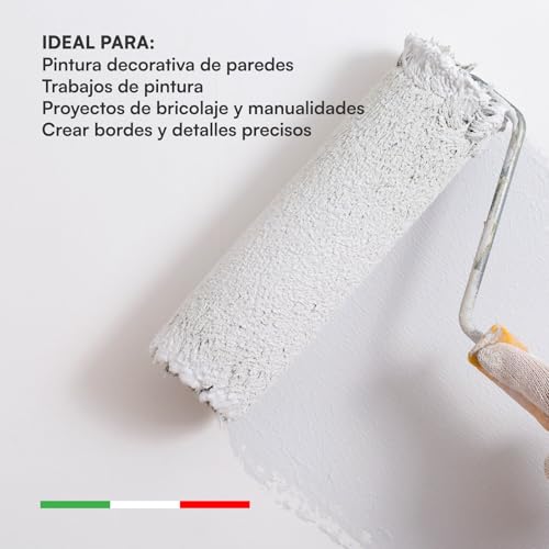 Miniatura 5 de Dnk Trade 6x Cinta De Carrocero Para Pintar Y Enmascarar 50mm X 50m - Removible Sin Residuos, Sin Disolventes - Cinta De Pintor Con Papel