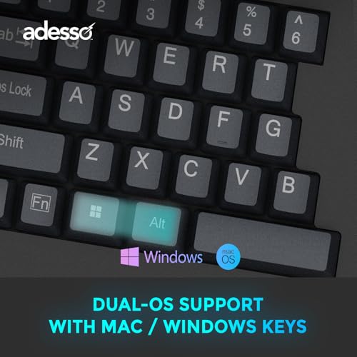 Adesso EasyTouch 150 Ergonomic Wired Mechanical Keyboard with Cherry MX Brown Switches, Integrated Palm Rest, Dedicated Copilot AI Hotkey, Full-Sized Layout with Numeric Pad for Comfortable Typing by Adesso - Used condition - Image 6