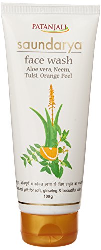 Image of Patanjali Saundarya Face Wash 100 Gm Tube for Nourishing